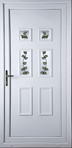 Contemporary UPVC front door in Lancashire.
