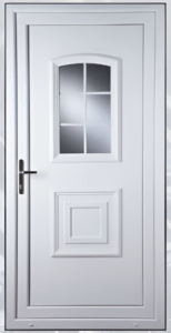 Secure UPVC door with multi-point locking system in Preston.