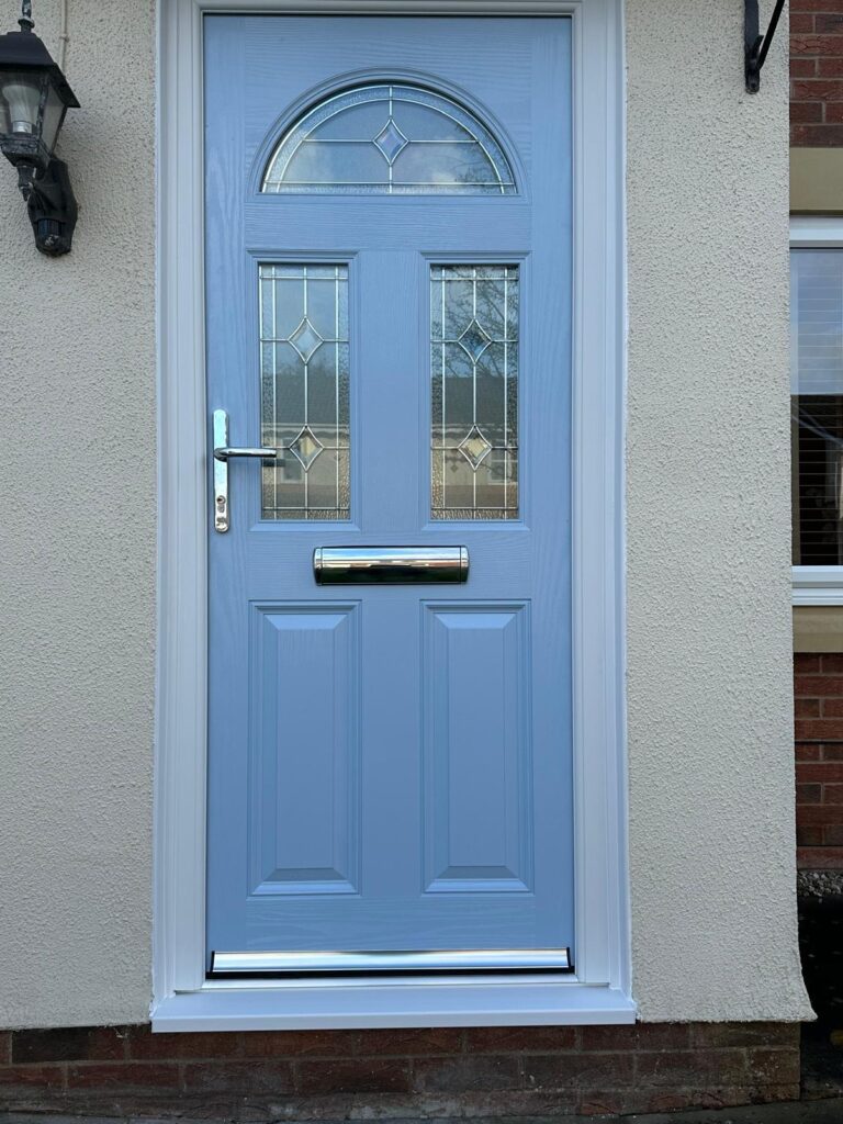 blue front door