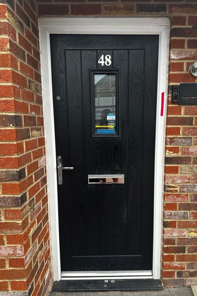 black composite door